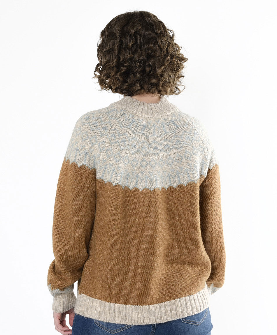Sweater mujer nordic bicolor