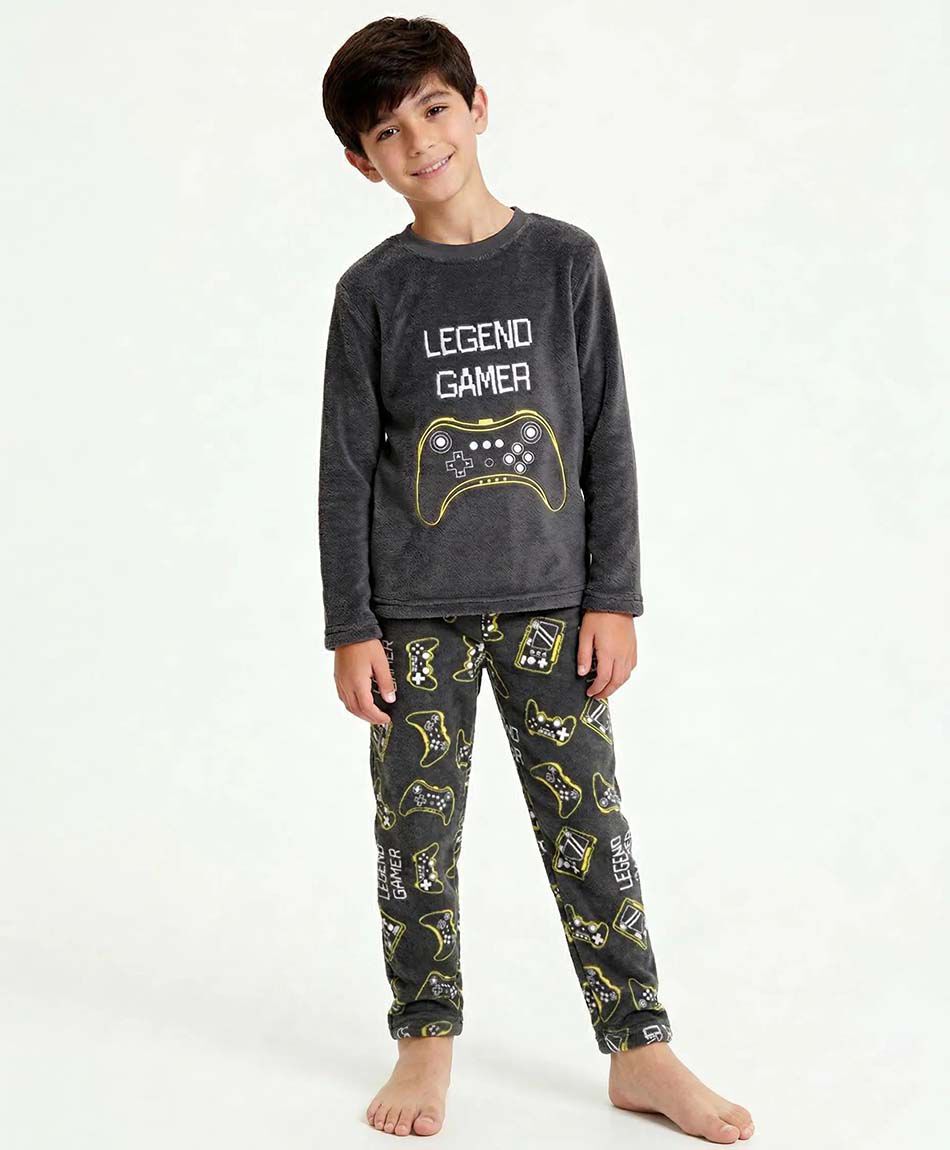 Pijama ni&ntilde;o estampado legend gamer