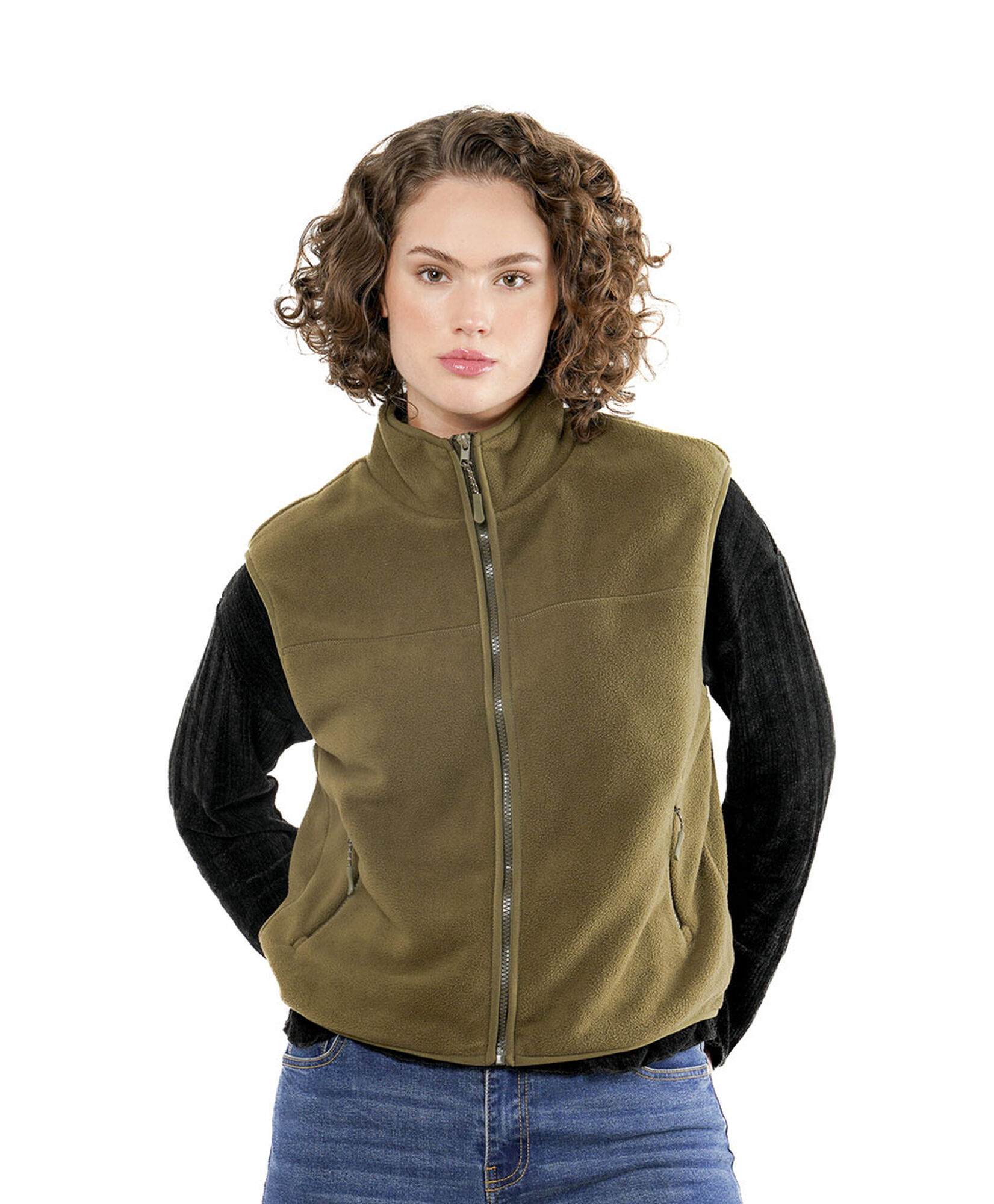 Polar mujer sin mangas liso Polar mujer sin mangas liso