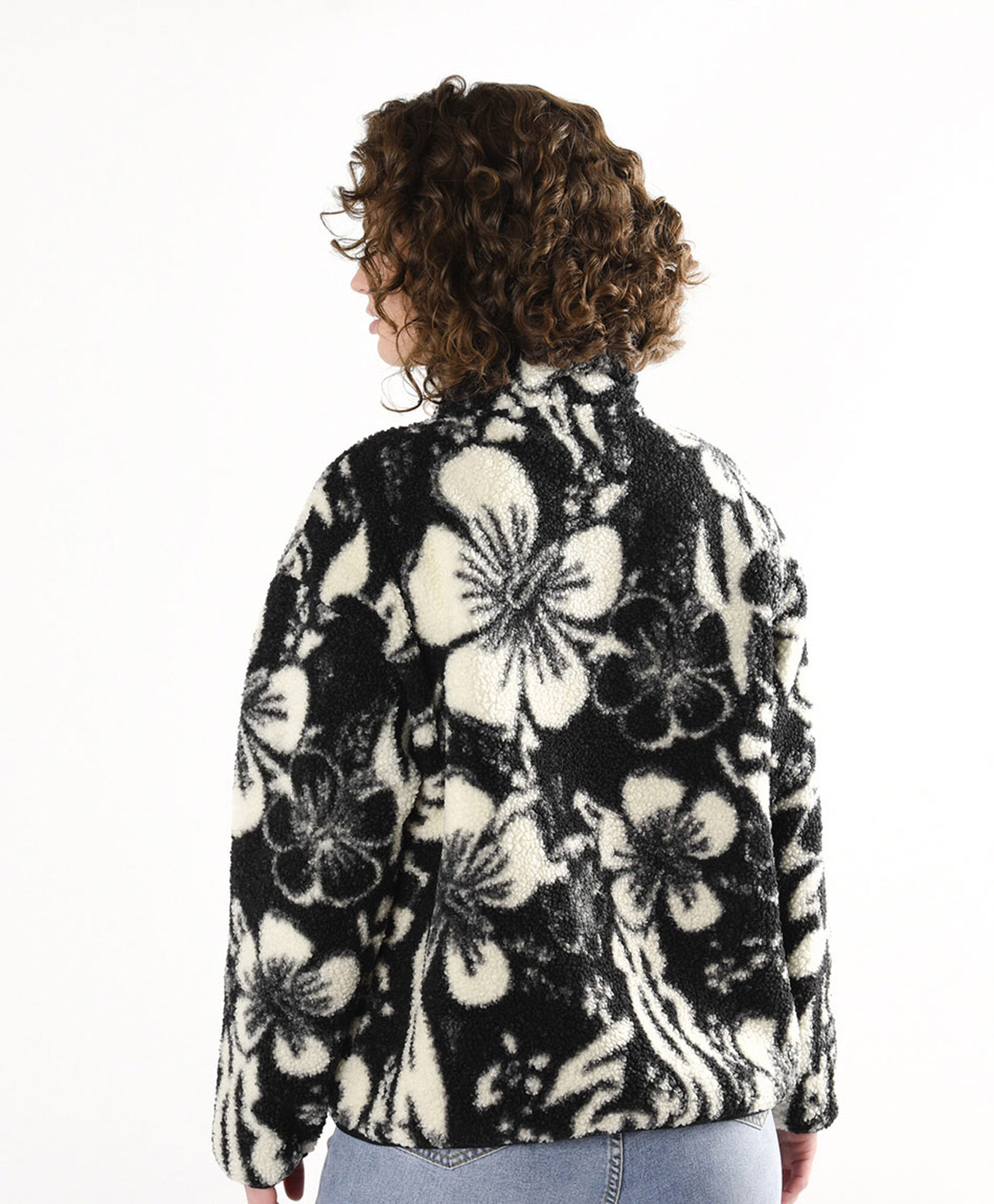 Chaqueta mujer floreada bicolor Chaqueta mujer floreada bicolor