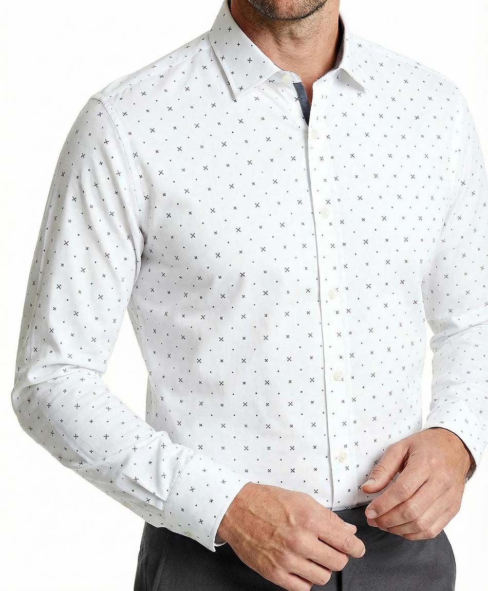 Camisa hombre manga larga onix blue