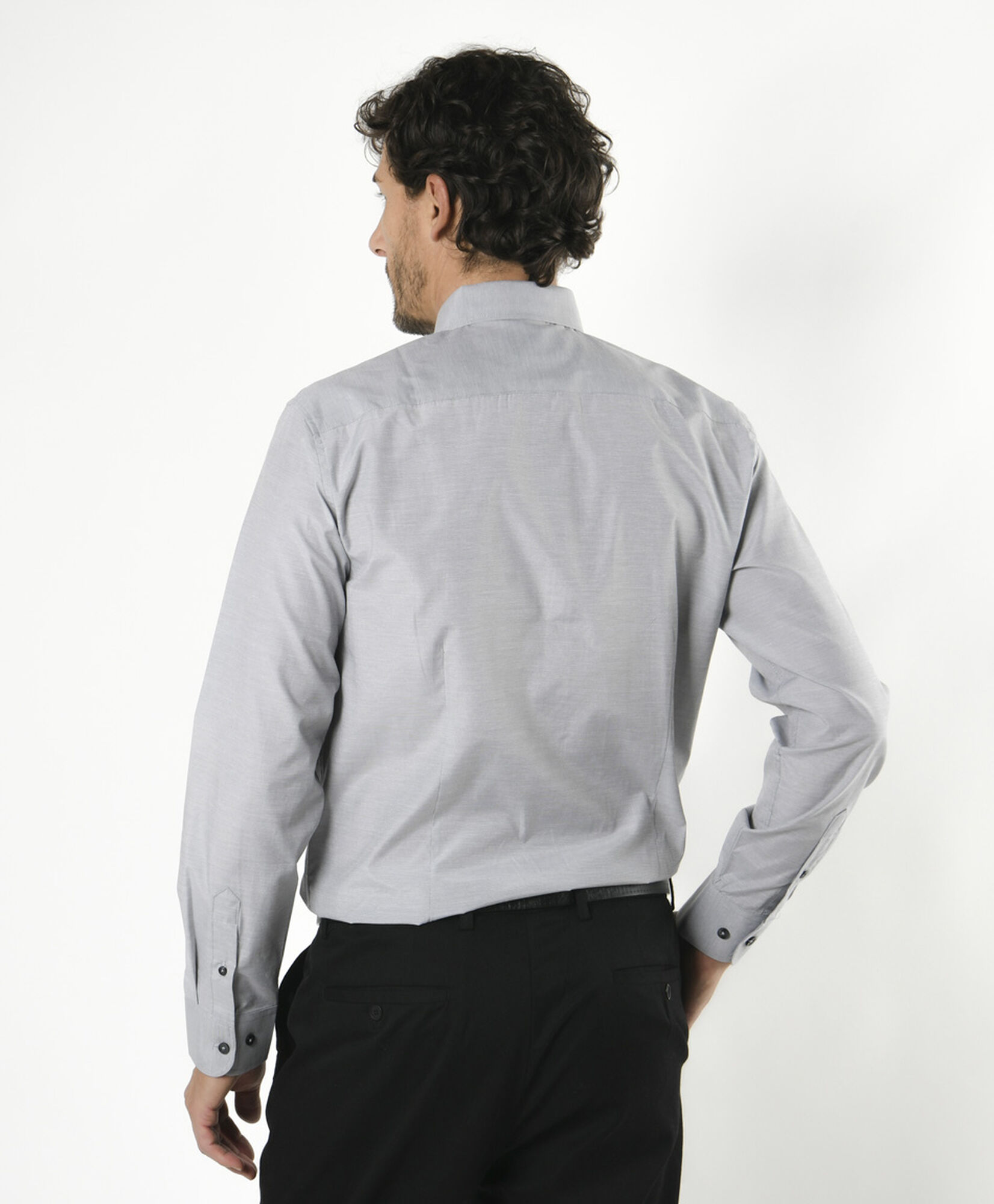 Camisa hombre lisa gris Camisa hombre lisa gris