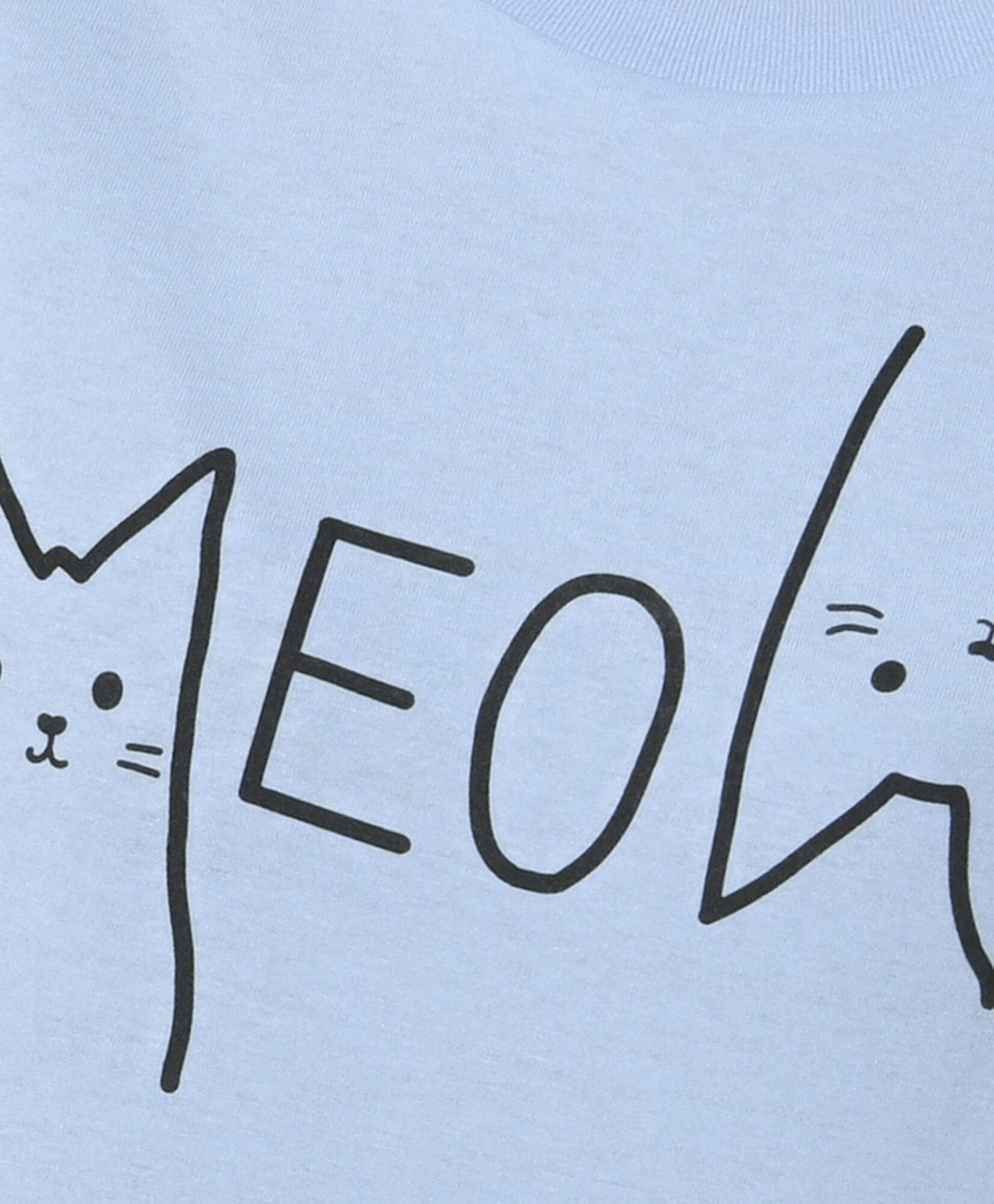 Polera mujer gato meow Polera mujer gato meow