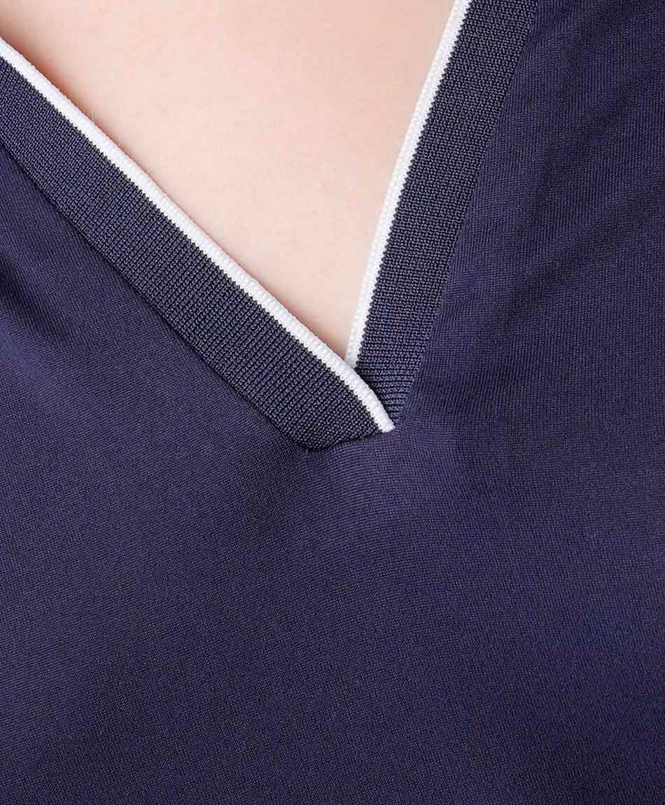 Polera mujer polo piping