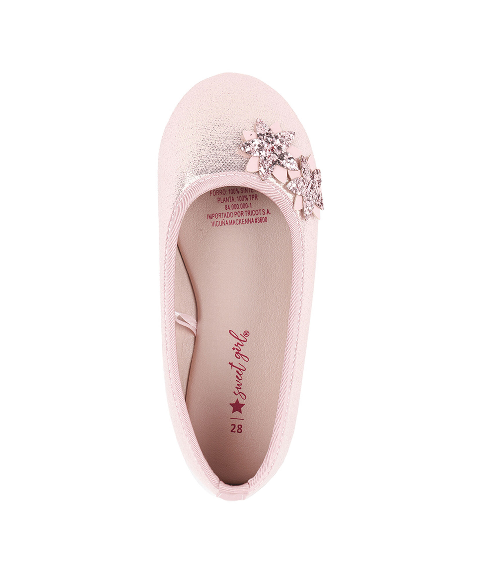 Ballerina infantil brillos y flores Ballerina infantil brillos y flores