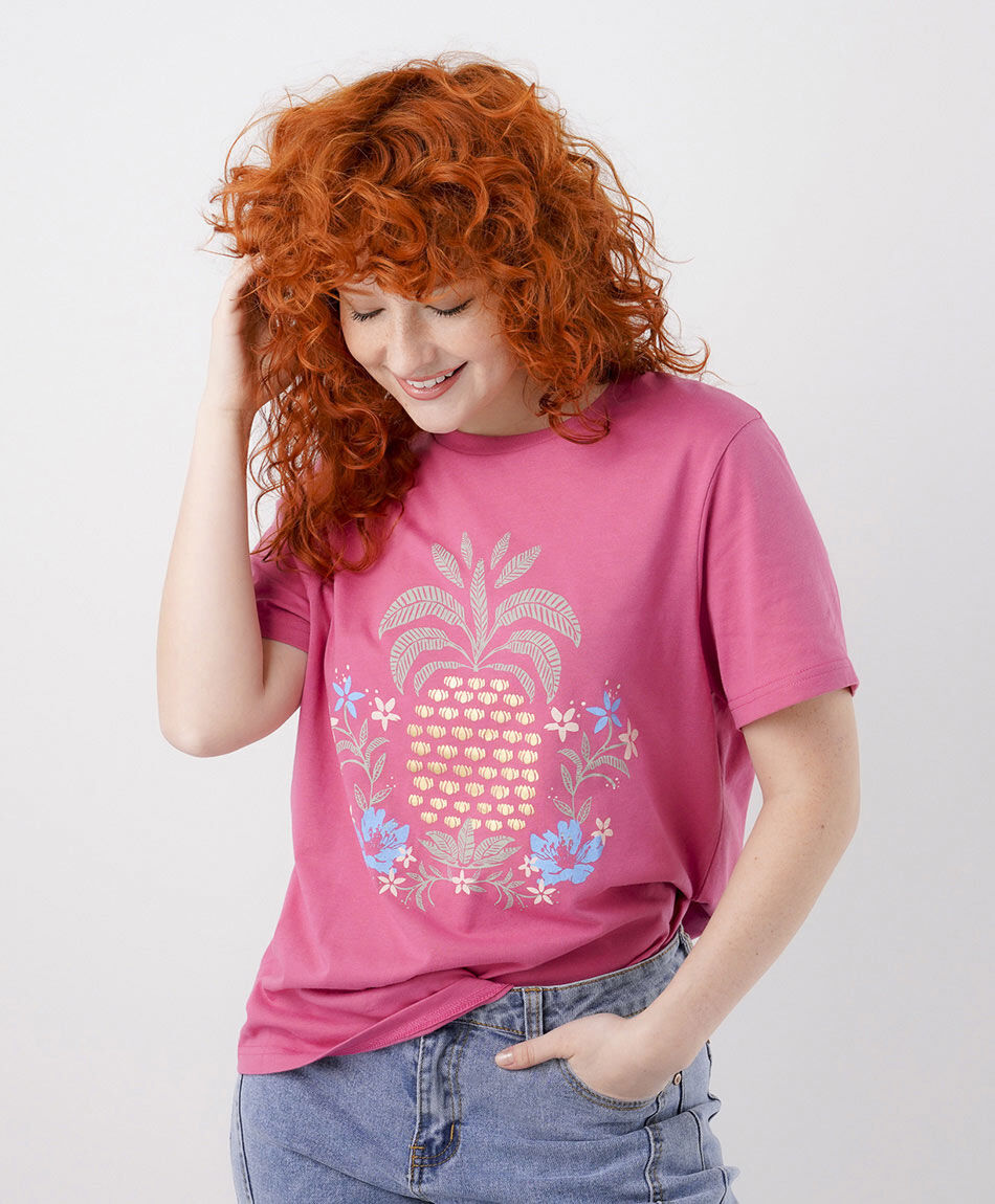 Polera mujer pi&ntilde;a gold