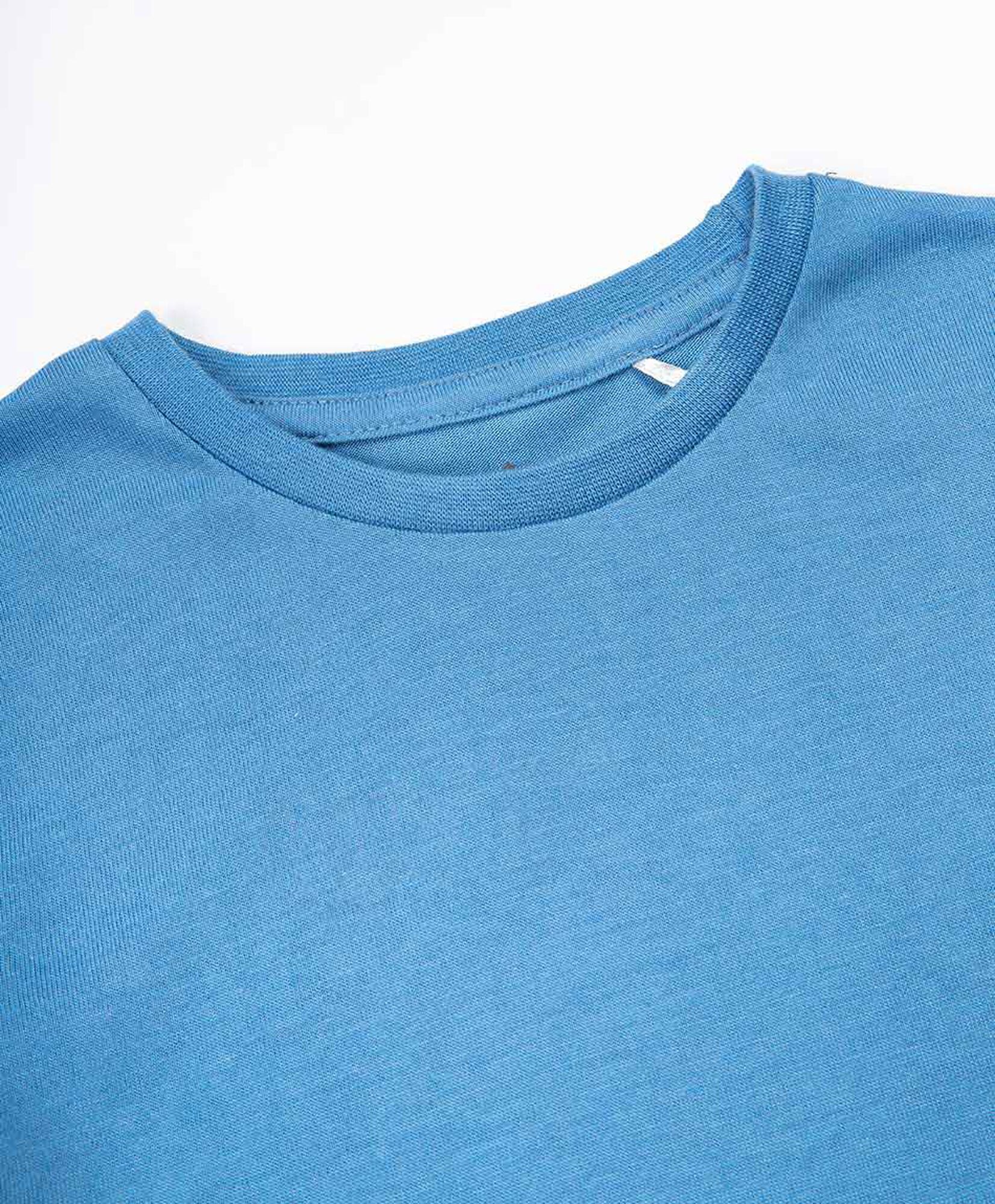 Polera bebé básica azul Polera bebé básica azul