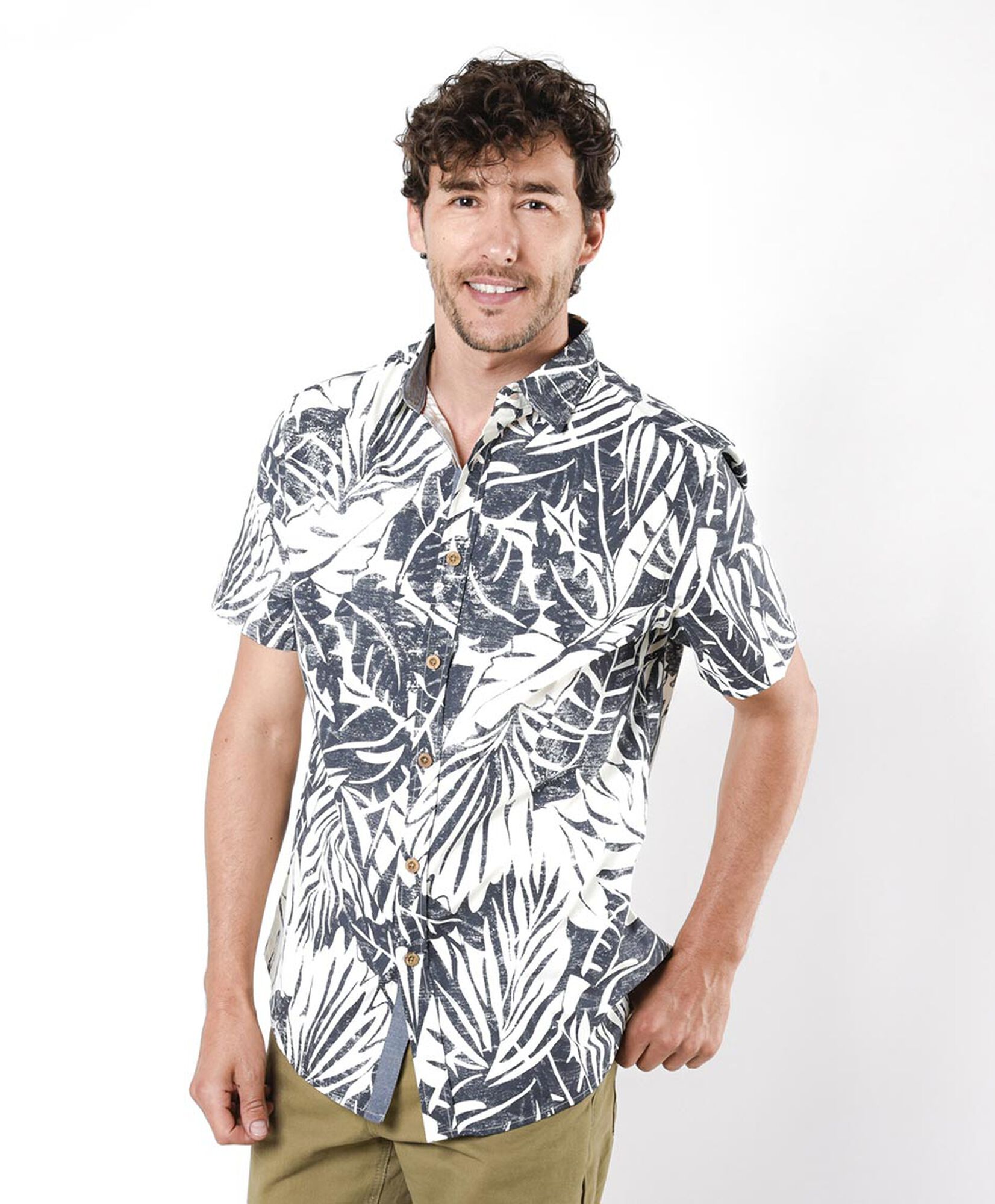 Camisa hombre hojas Camisa hombre hojas