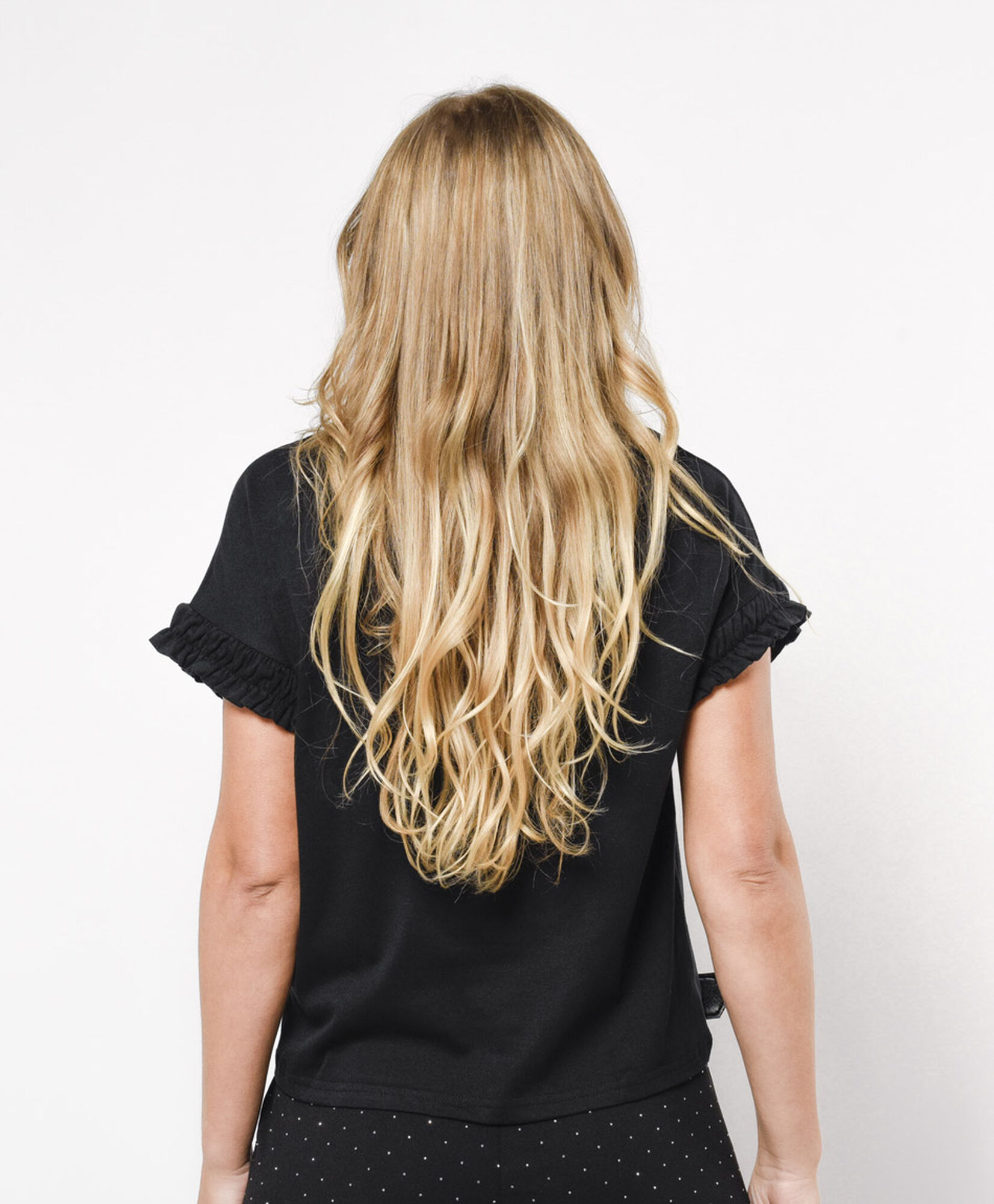 Polera mujer mangas elasticadas Polera mujer mangas elasticadas