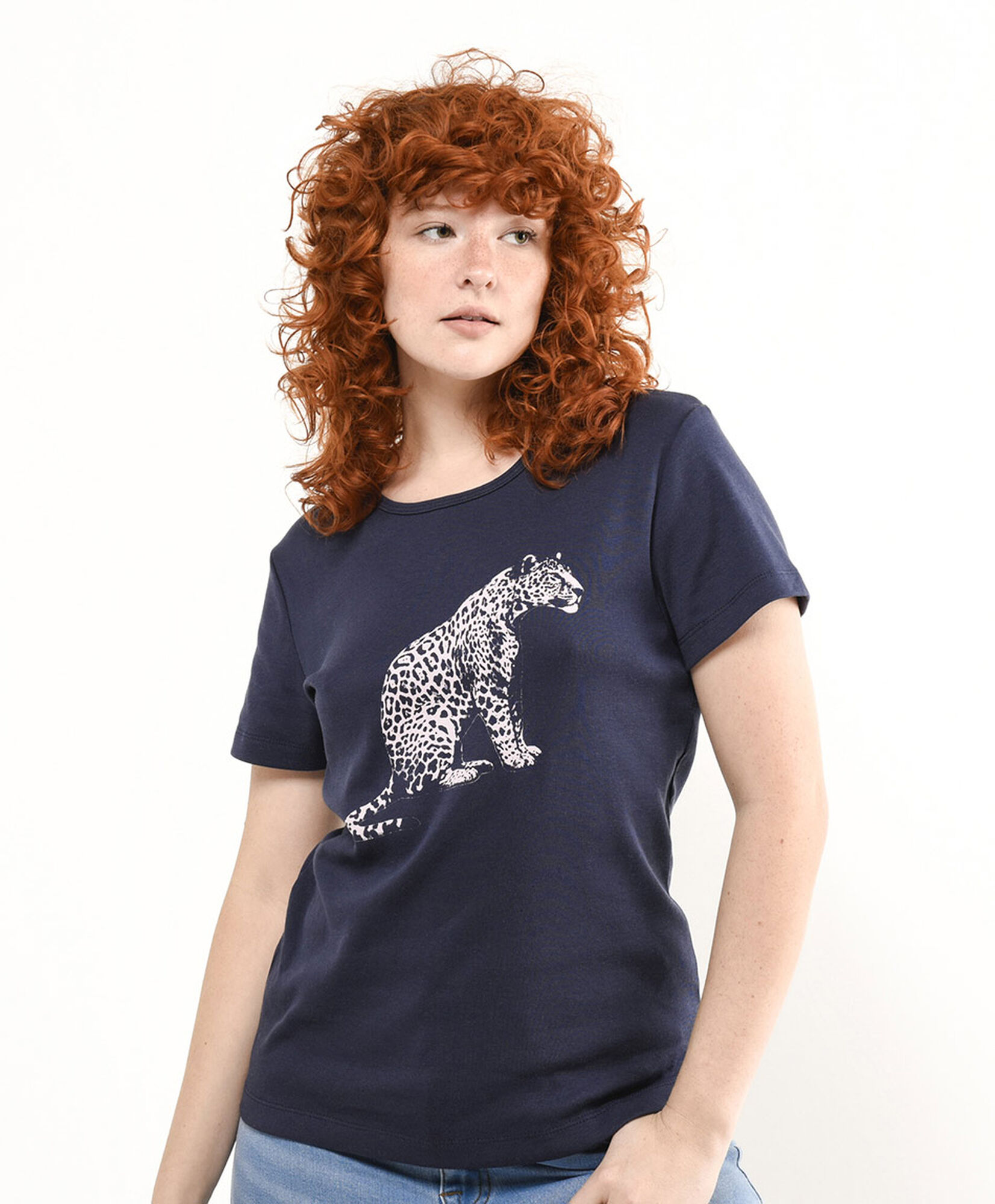 Polera mujer estampado leopardo Polera mujer estampado leopardo
