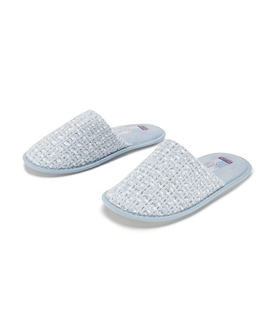Pantufla mujer jaspeada chenille