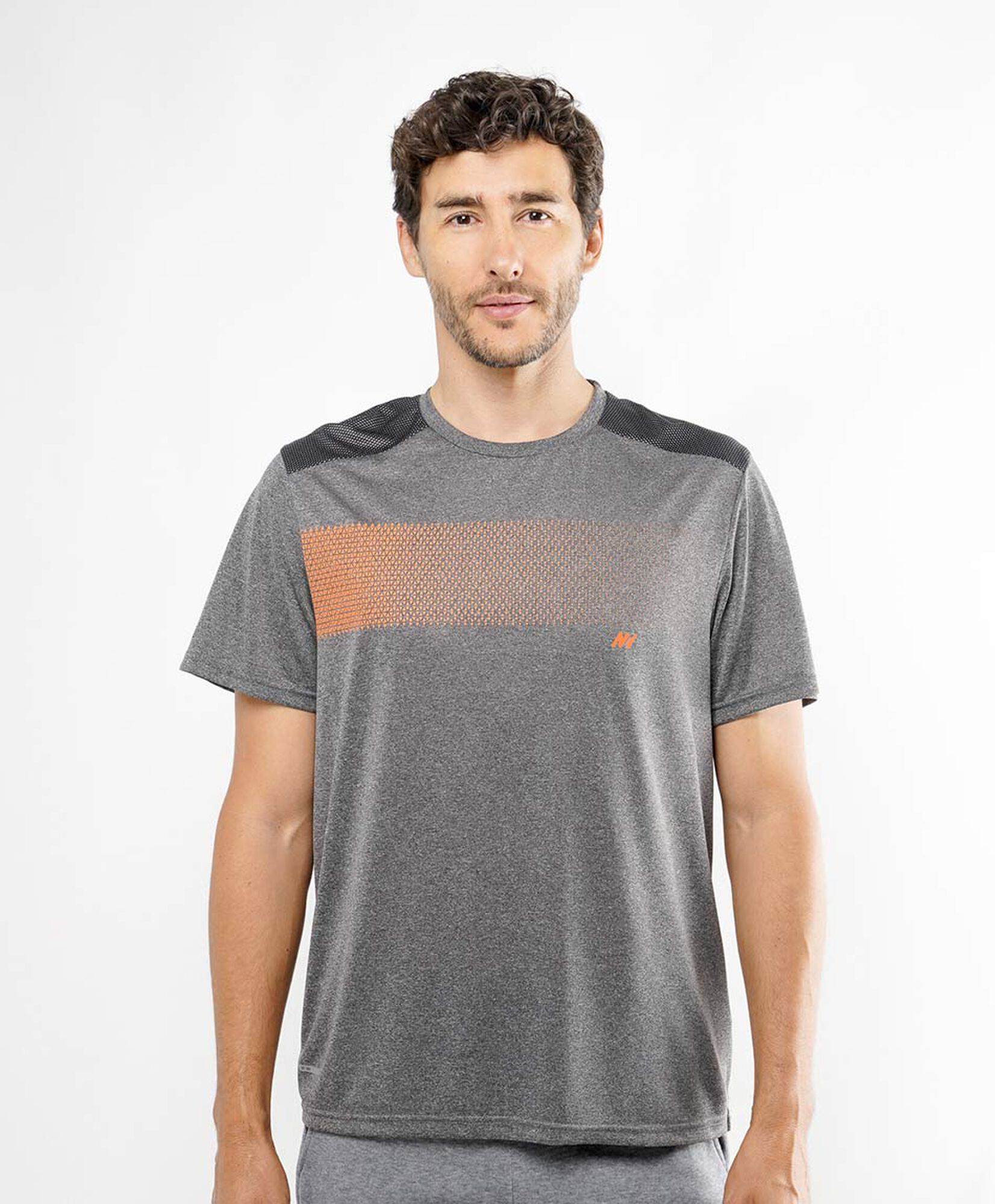 Polera deportiva hombre melange Polera deportiva hombre melange