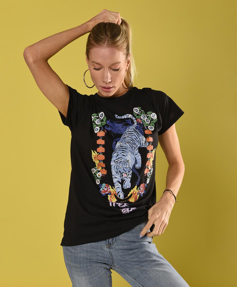 Polera over tigre
