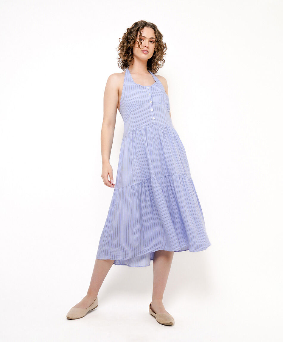 Vestido mujer l&iacute;neas pisos