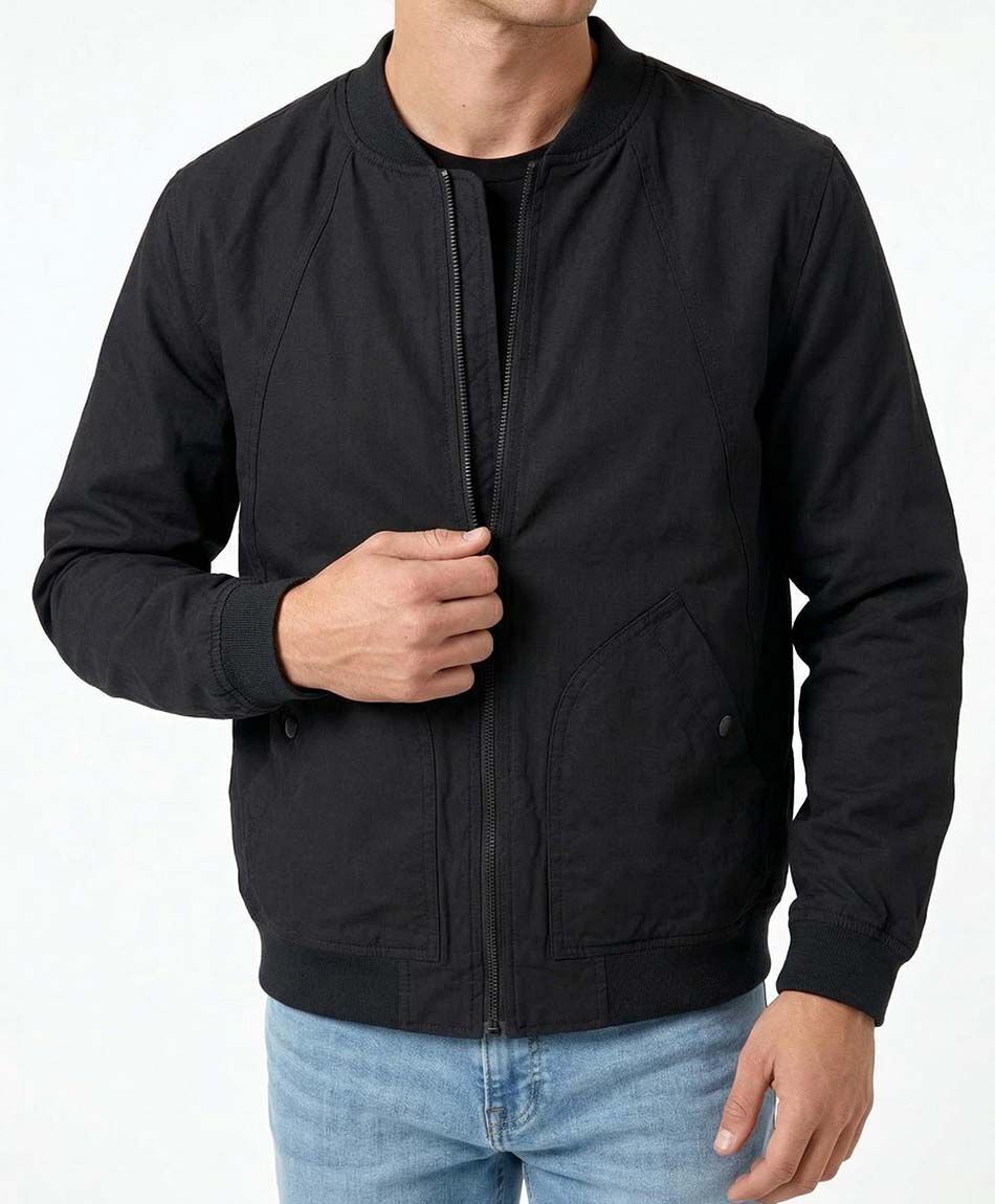 Chaqueta hombre bomber black
