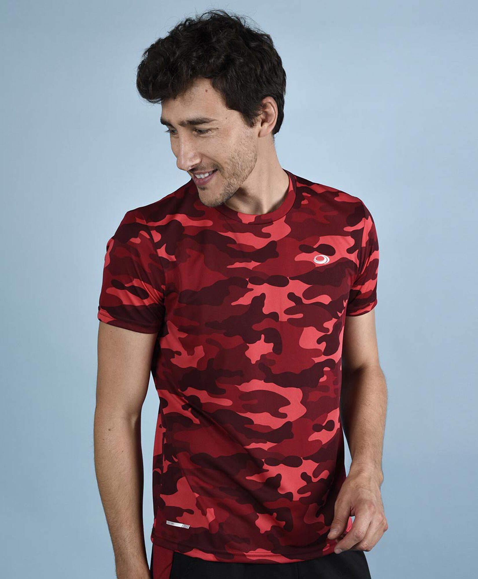 Polera deportiva manga corta cuello redondo Polera deportiva manga corta cuello redondo