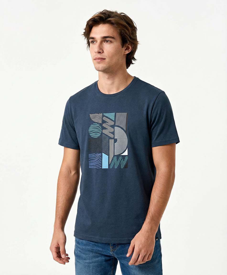 Polera deportiva hombre abstract