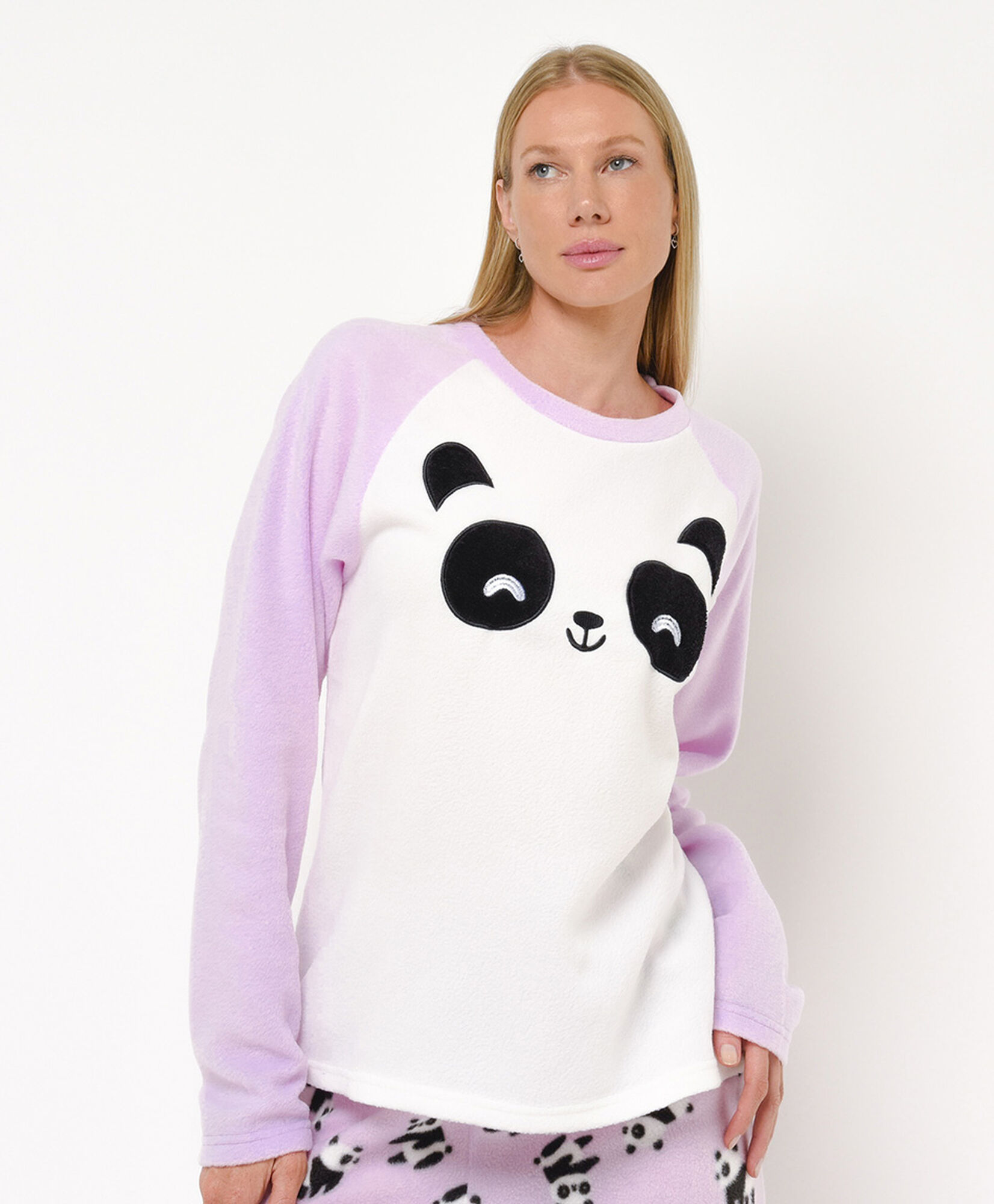 Pijama + calcetines mujer polar pandas Pijama + calcetines mujer polar pandas