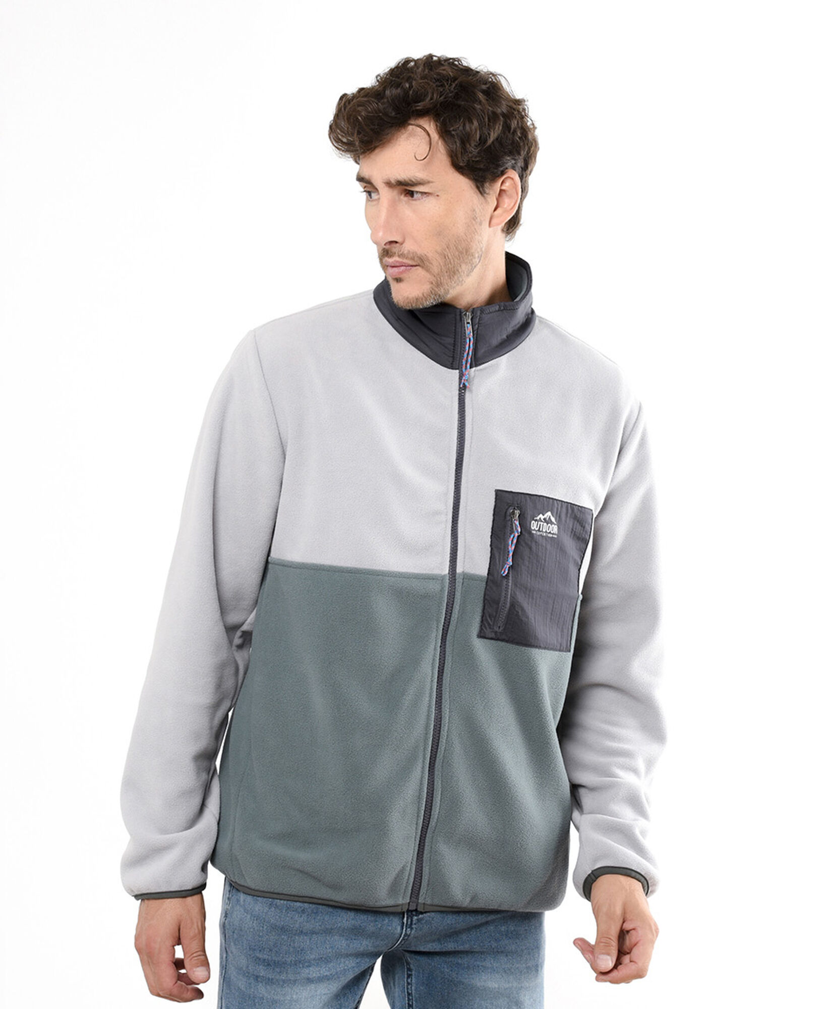 Polar hombre bicolor bolsillo Polar hombre bicolor bolsillo