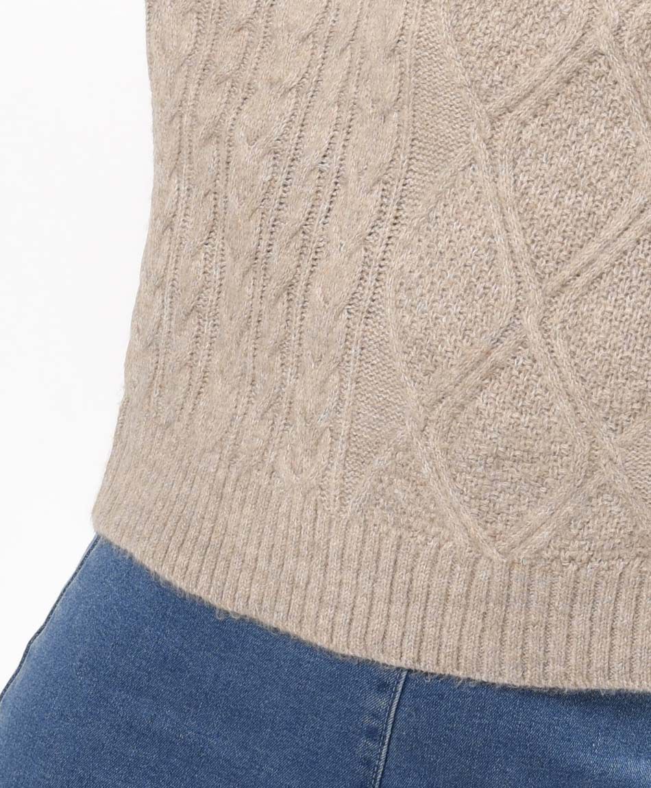 Sweater mujer trenzas