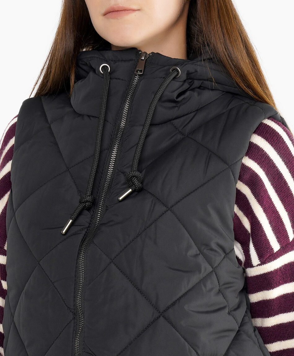 Parka mujer larga sin mangas