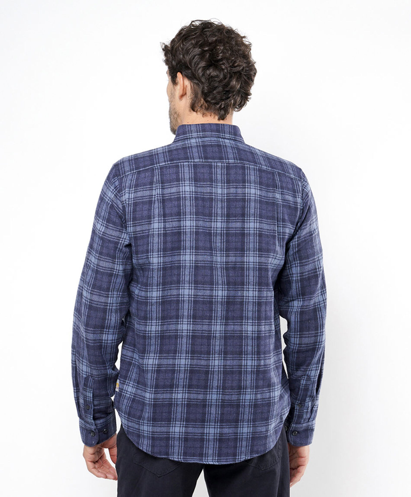 Camisa hombre cuadrillé azul Camisa hombre cuadrillé azul
