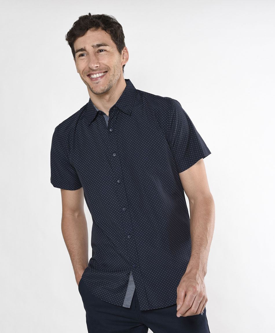 Camisa fashion manga corta