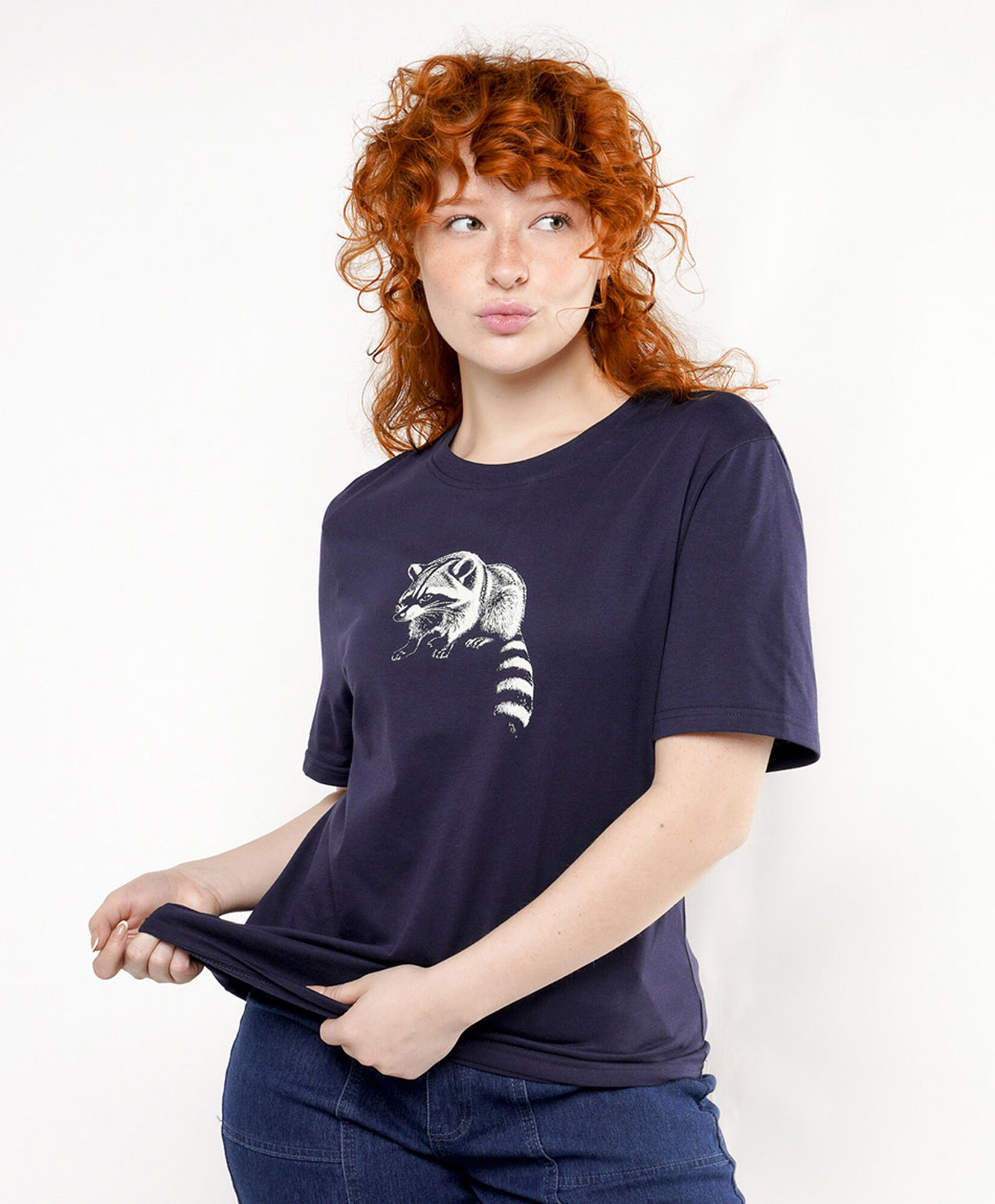 Polera mujer mapache Polera mujer mapache