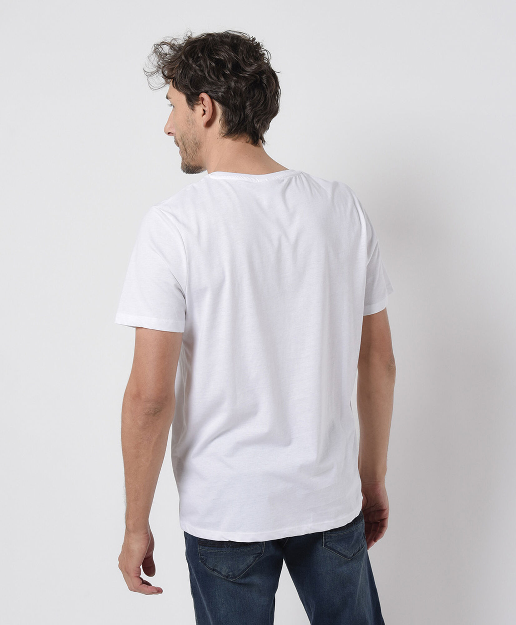 Polera hombre estampado zorro Polera hombre estampado zorro