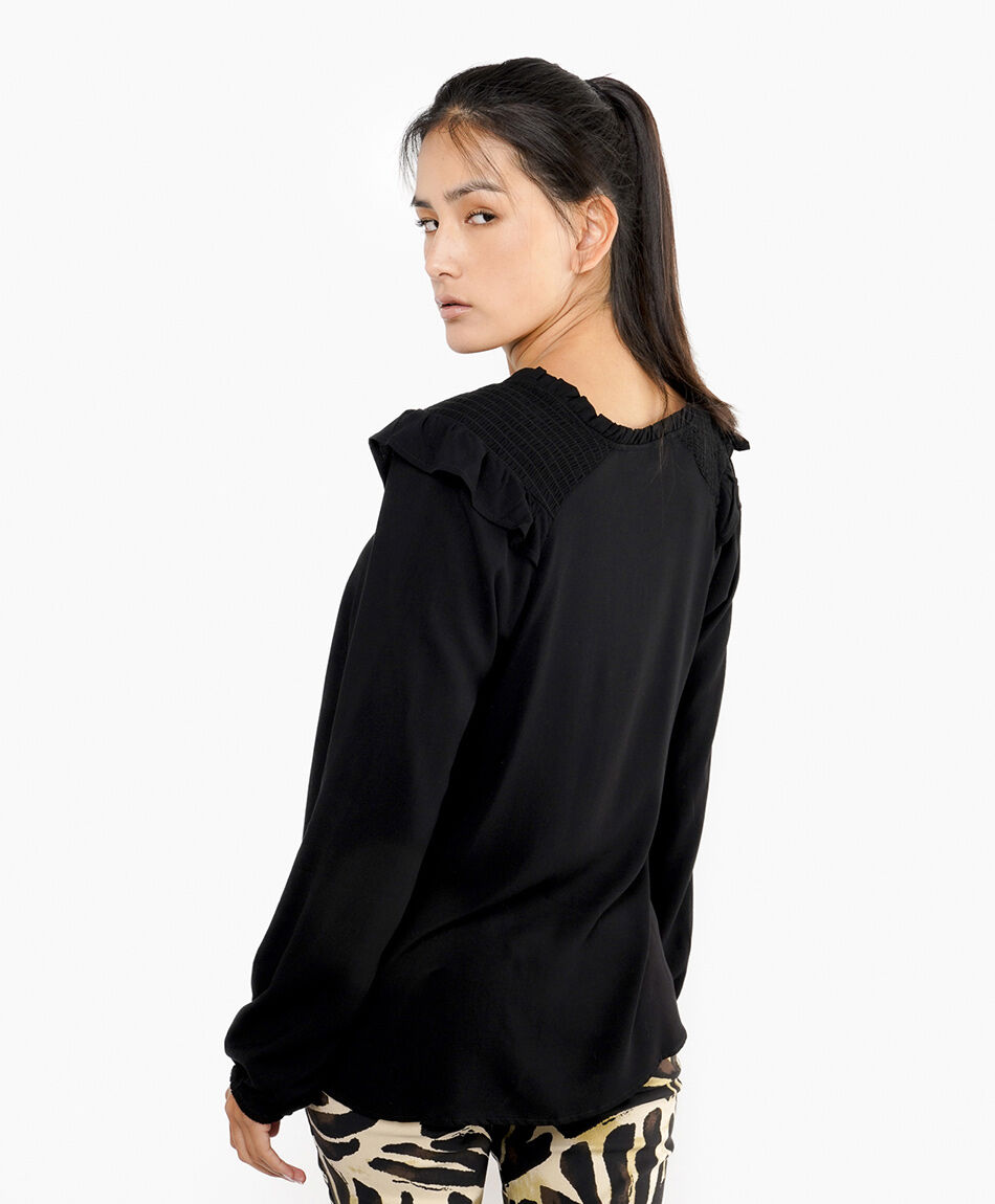 Blusa mujer negro esencial