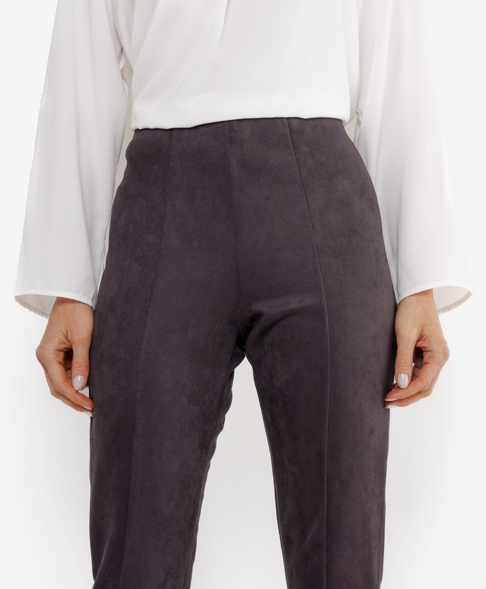 Leggins mujer suede costura