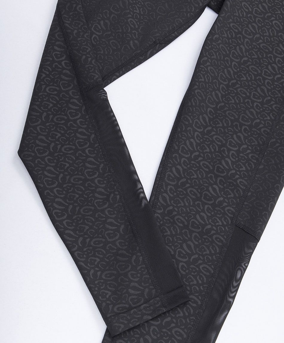 Calza deportiva mujer lisa black