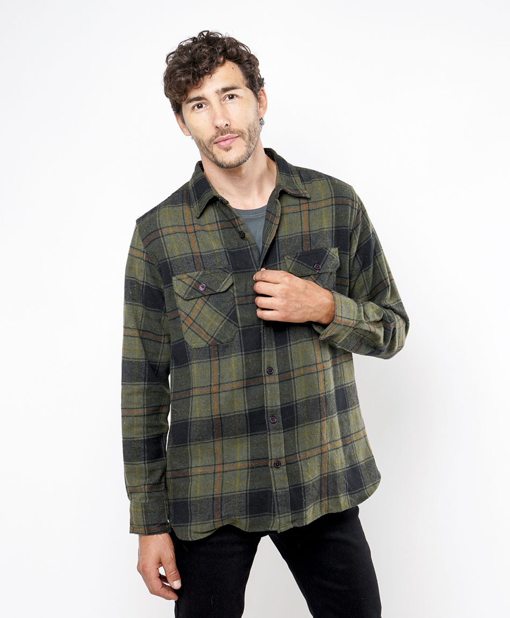 Chaqueta hombre leñadora verde Chaqueta hombre leñadora verde