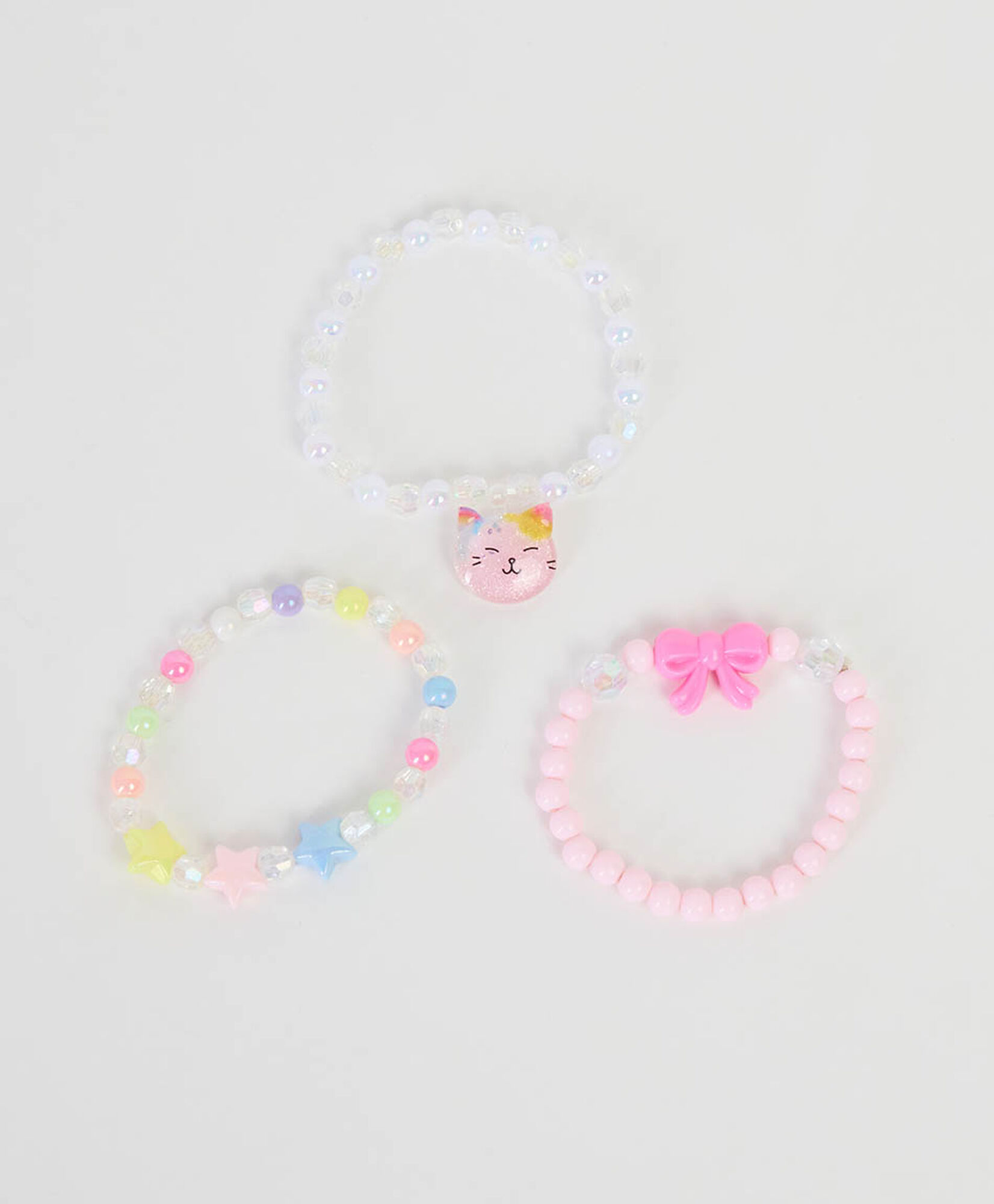 Set 3 pulseras infantiles brillos Set 3 pulseras infantiles brillos