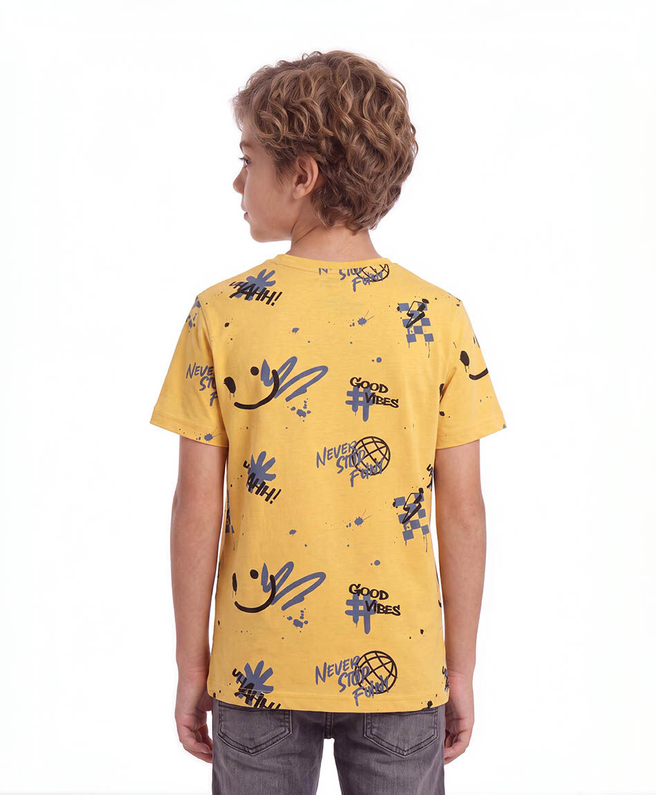 Polera ni&ntilde;o good vibes