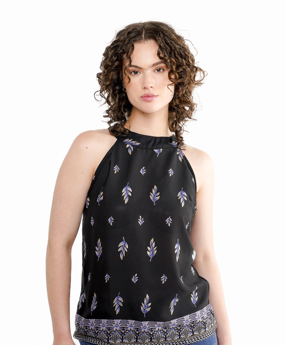 Blusa mujer cuello halter