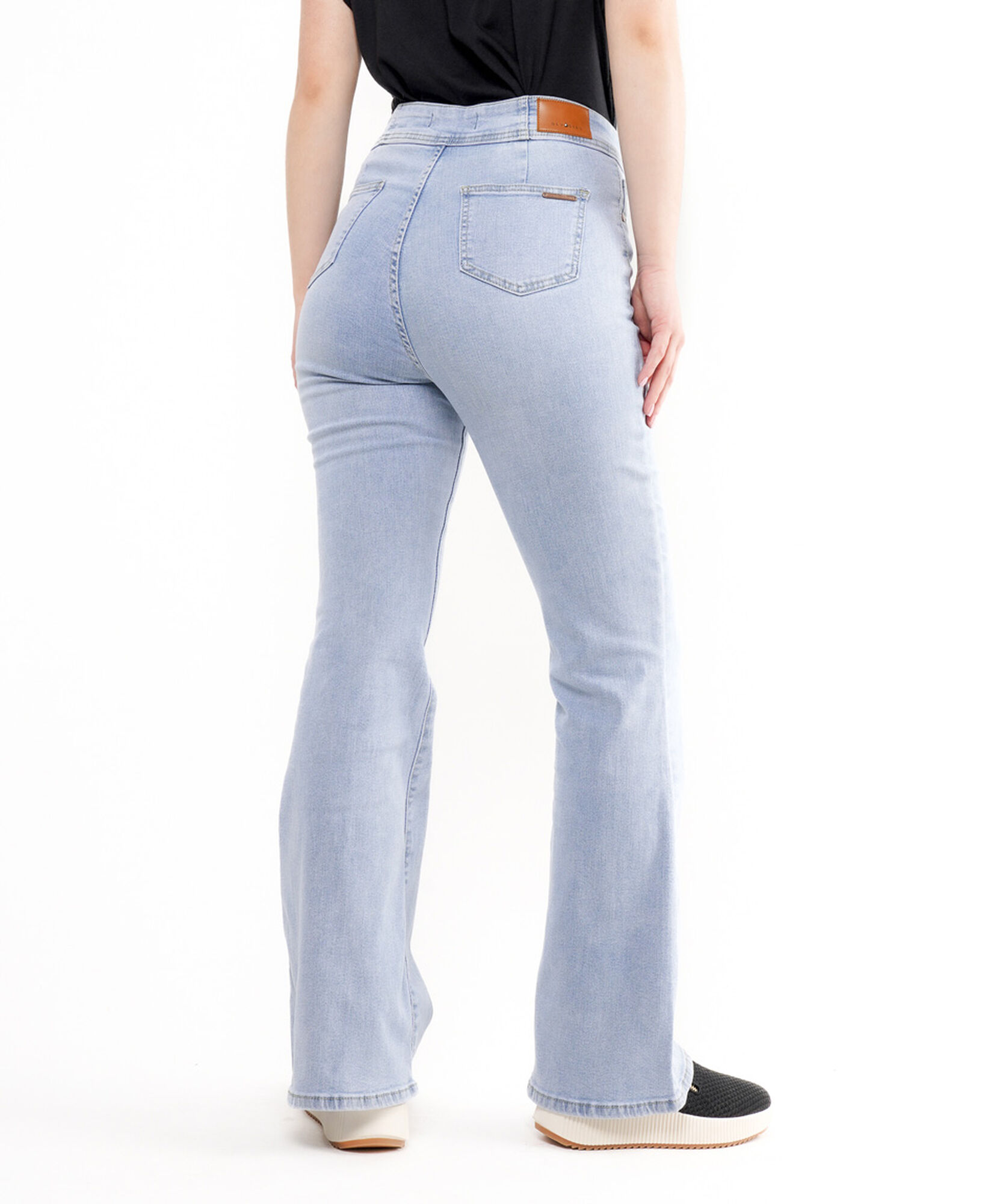 Jeans mujer pretina flare Jeans mujer pretina flare