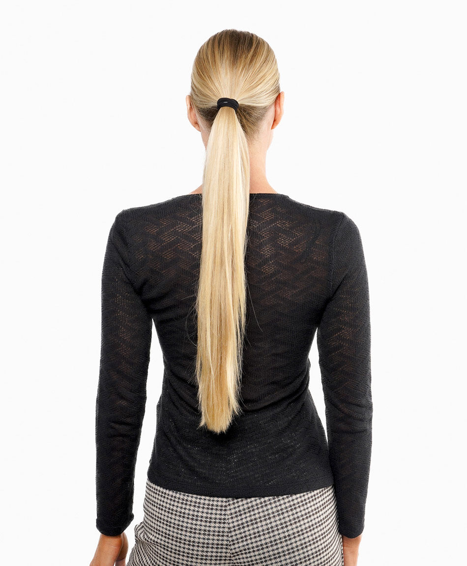 Polera mujer ligera texturizada