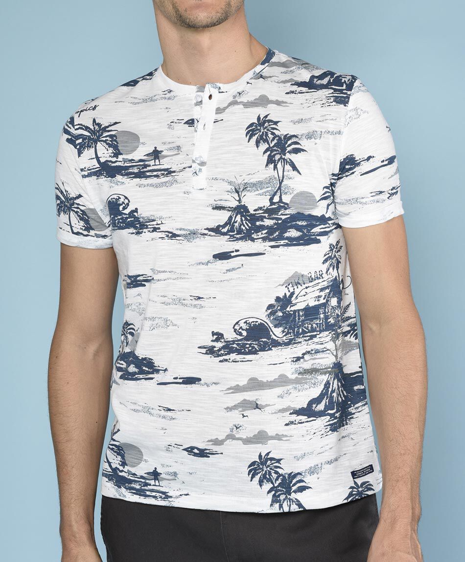 Polera manga corta cuello redondo