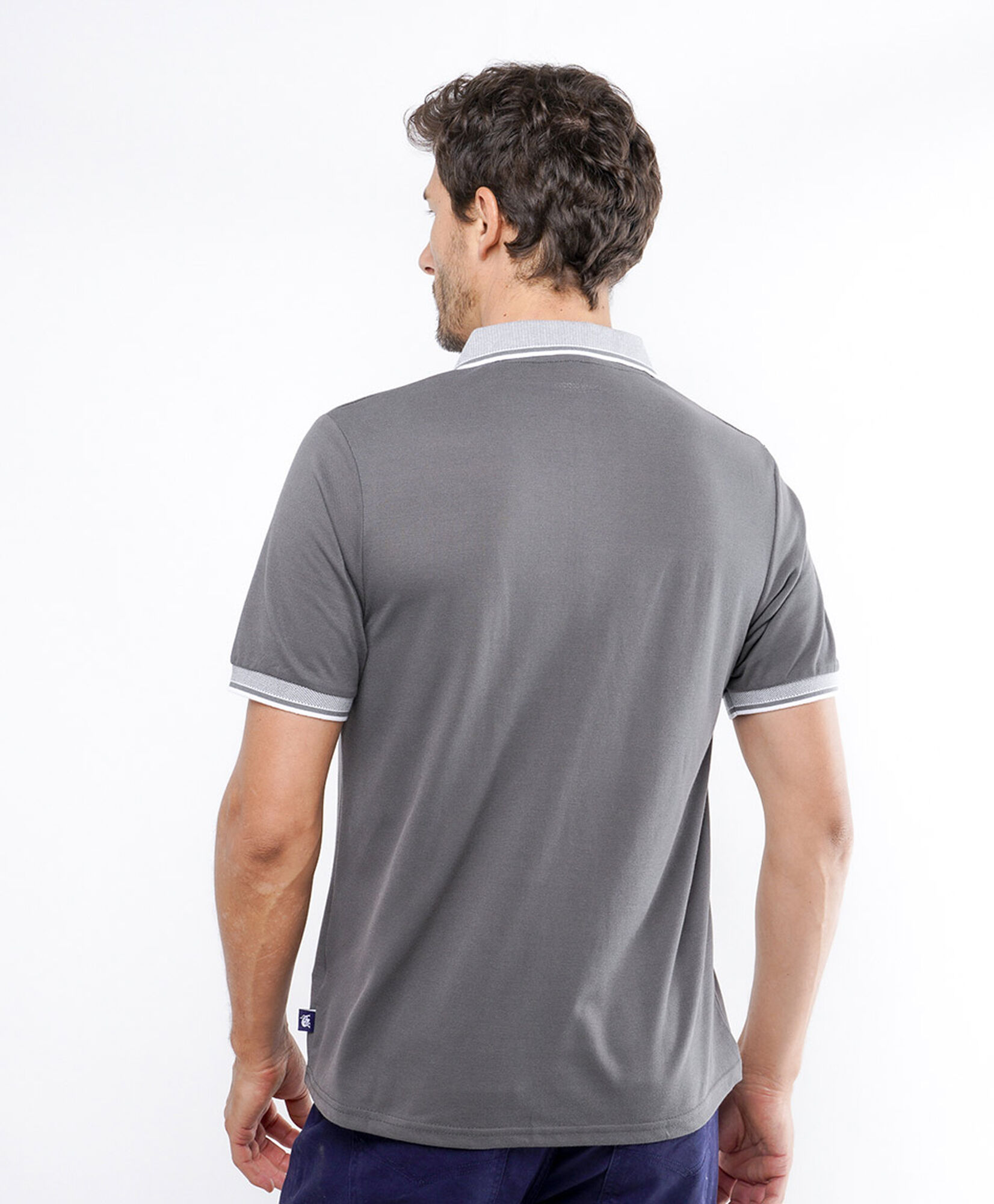 Polera hombre polo bicolor Polera hombre polo bicolor