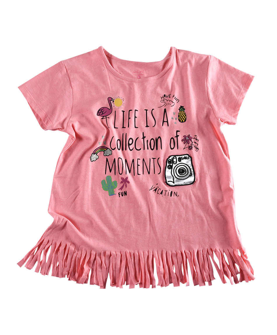 Polera flecos