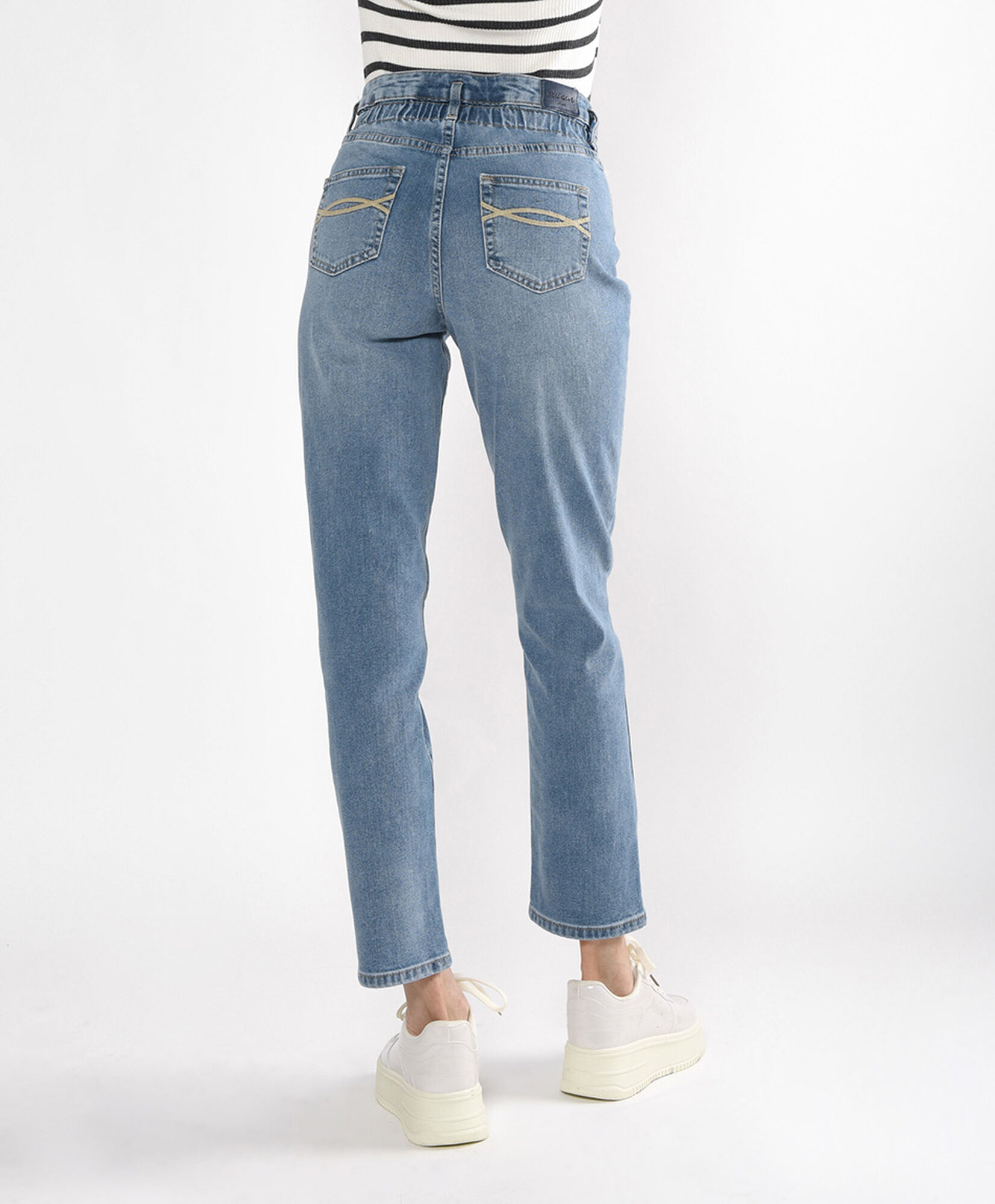 Jeans mujer cintura elasticada Jeans mujer cintura elasticada