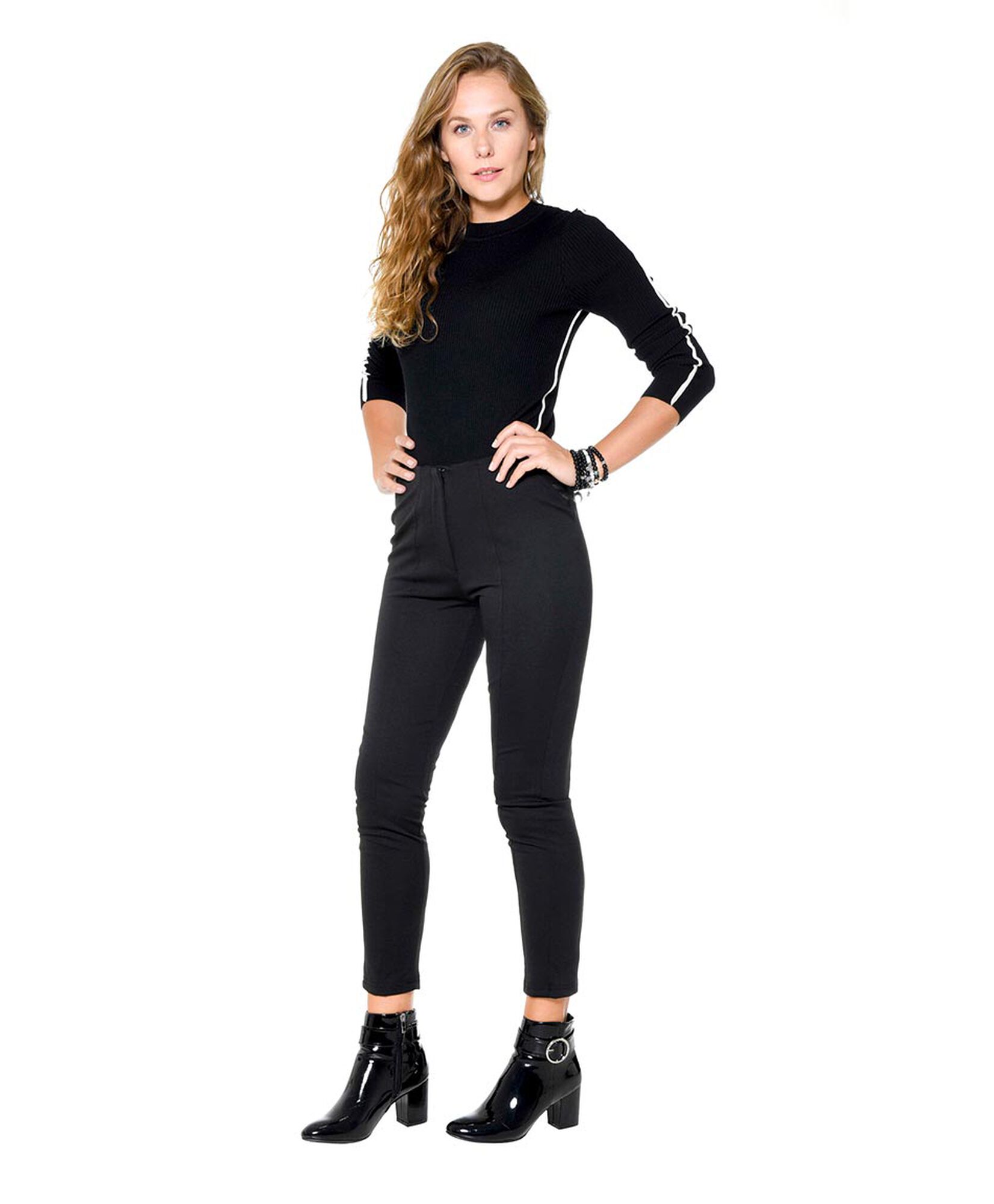 Pantalon pespunte frontal Pantalon pespunte frontal