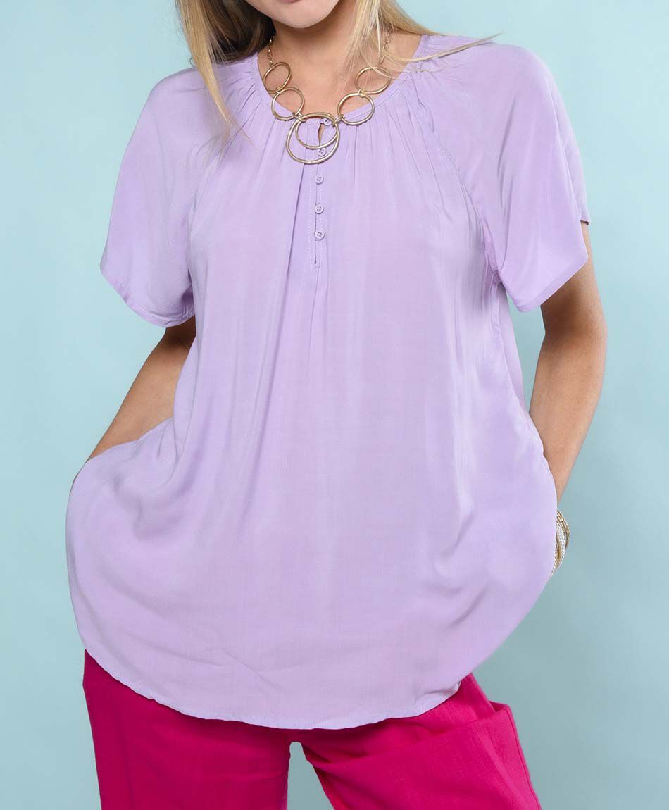 Blusa oversize manga corta