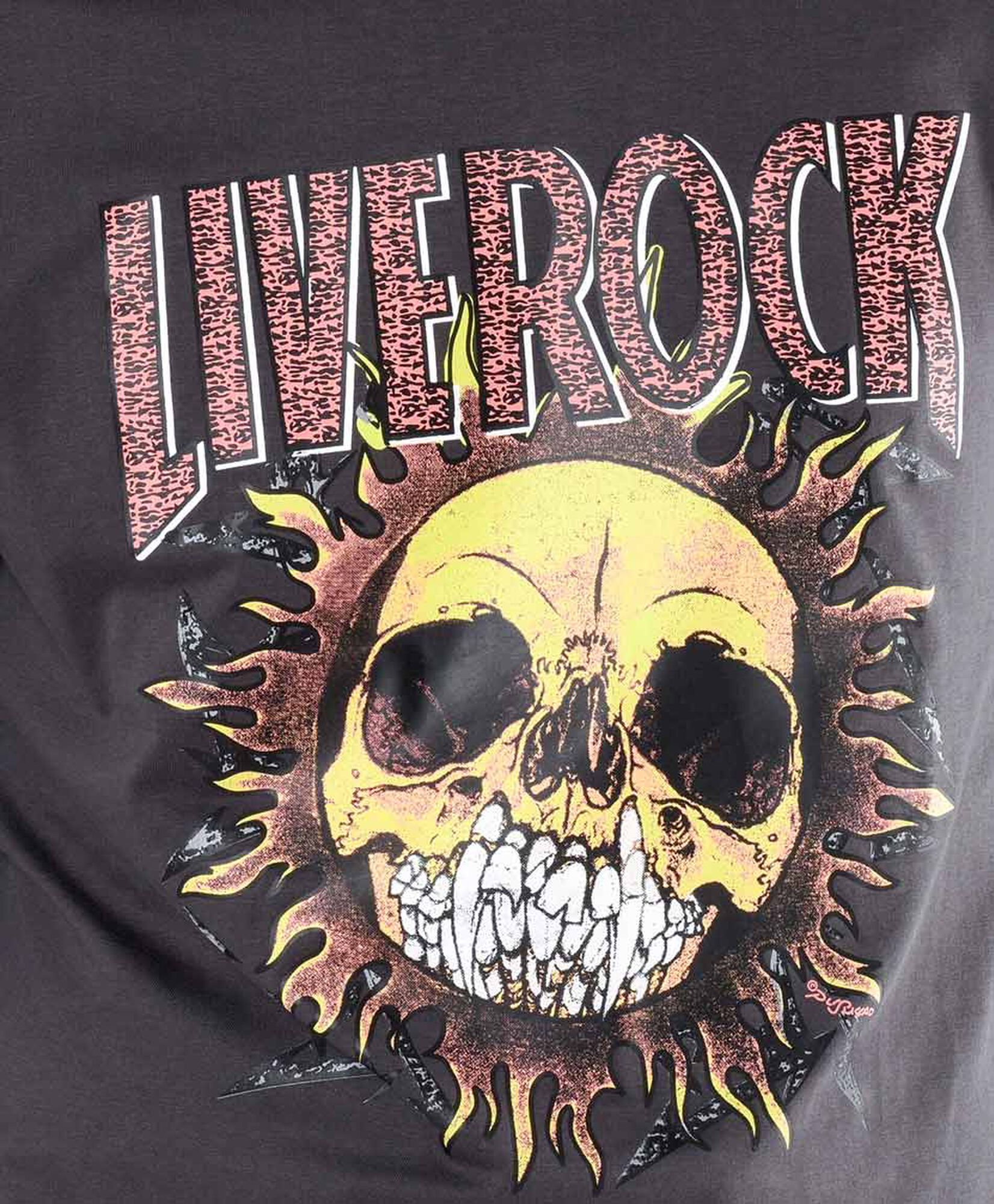 Polera hombre estampado live rock Polera hombre estampado live rock