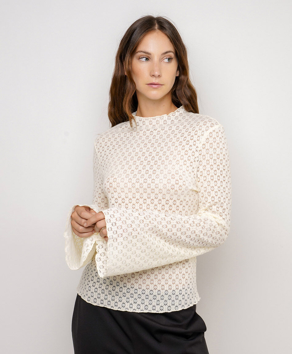 Polera mujer flare vintage