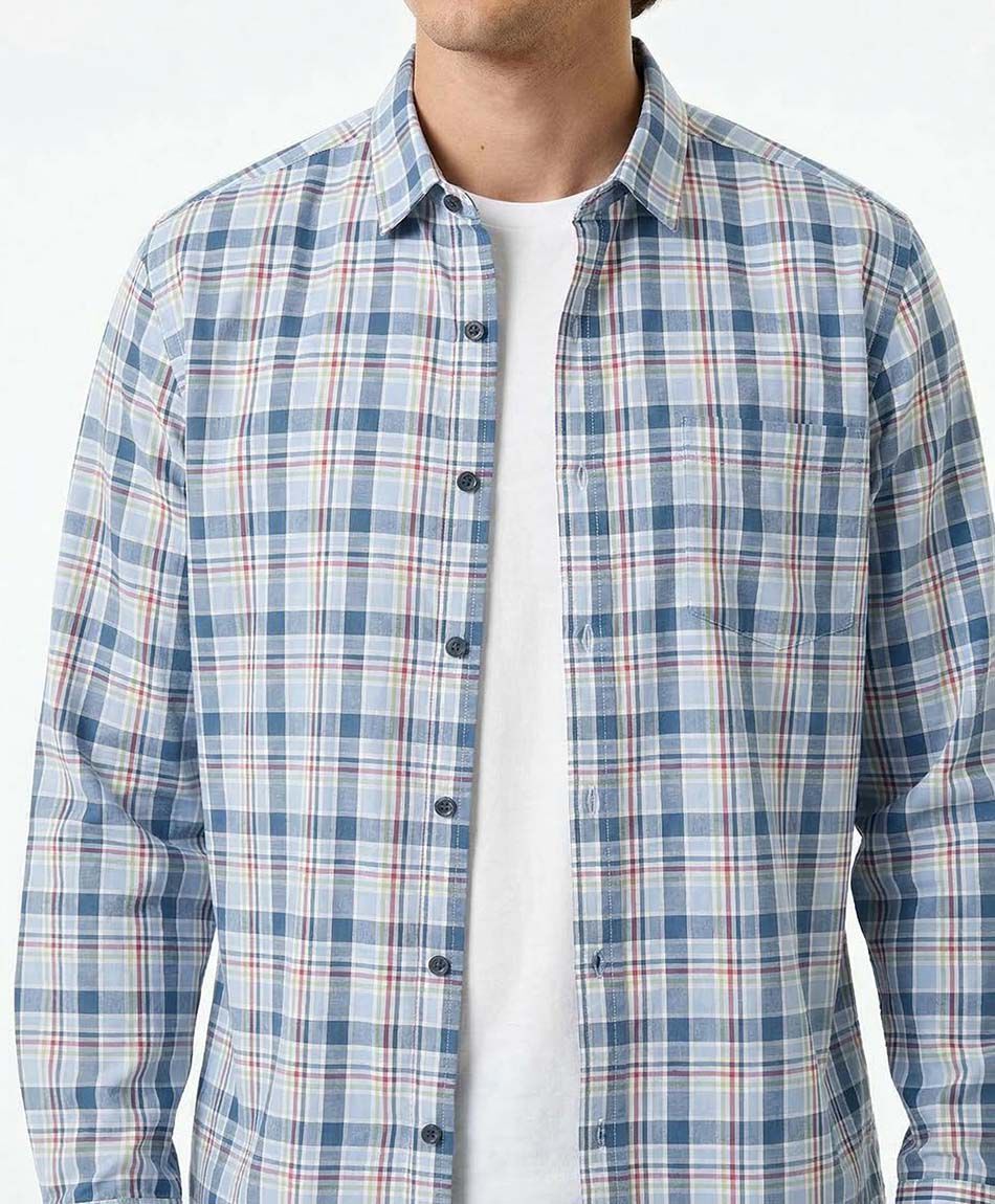 Camisa hombre cuadrill&eacute;