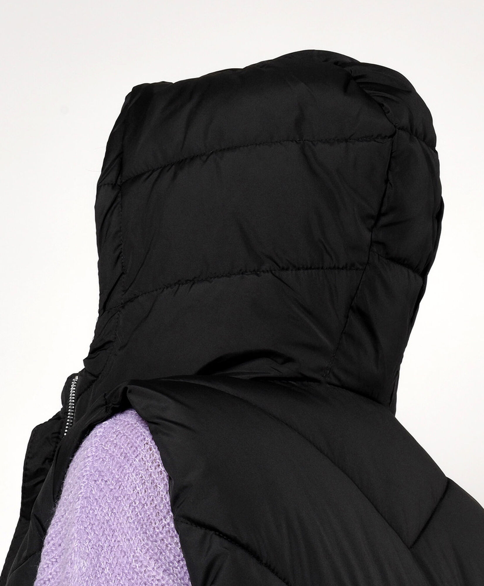 Parka mujer costuras diagonales sin mangas Parka mujer costuras diagonales sin mangas