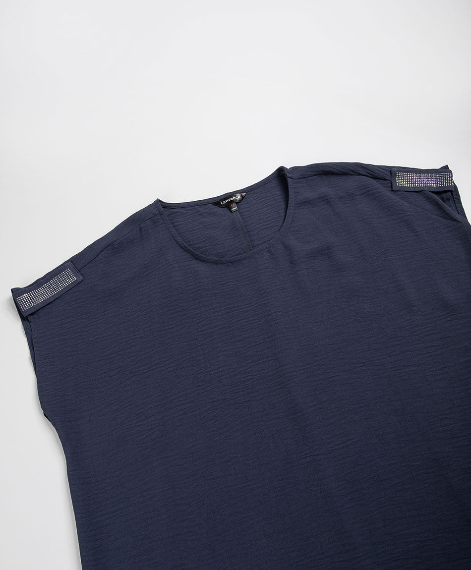 Blusa mujer mangas brillos