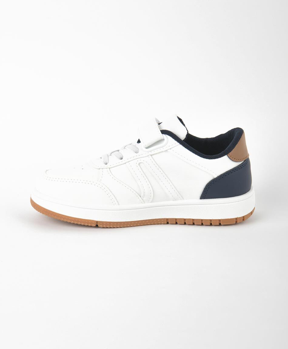 Zapatilla infantil tricolor velcro